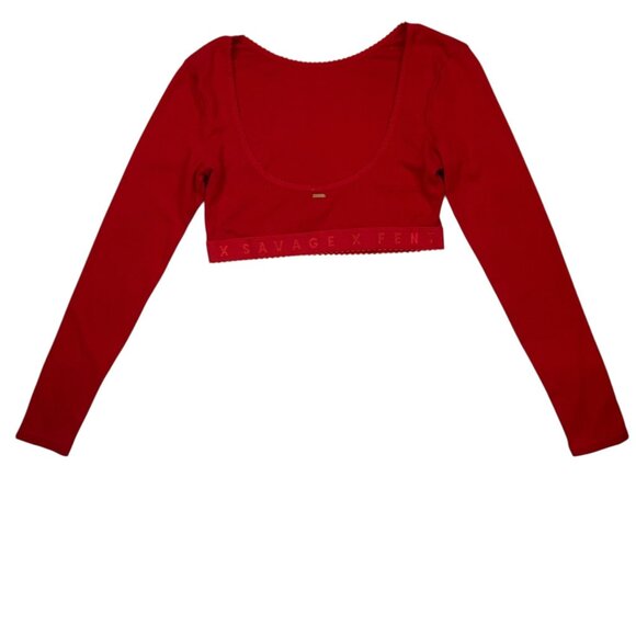 Savage X Fenty Cotton Jersey Sleep Pant & Cotton Jersey Crop Top Set L Pajamas - Picture 8 of 14